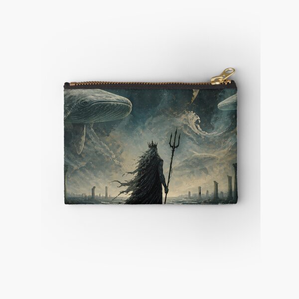 Item preview, Echoes Beneath Black Waters – Surreal Mythology Wall Art designed and sold by ArtisElec.