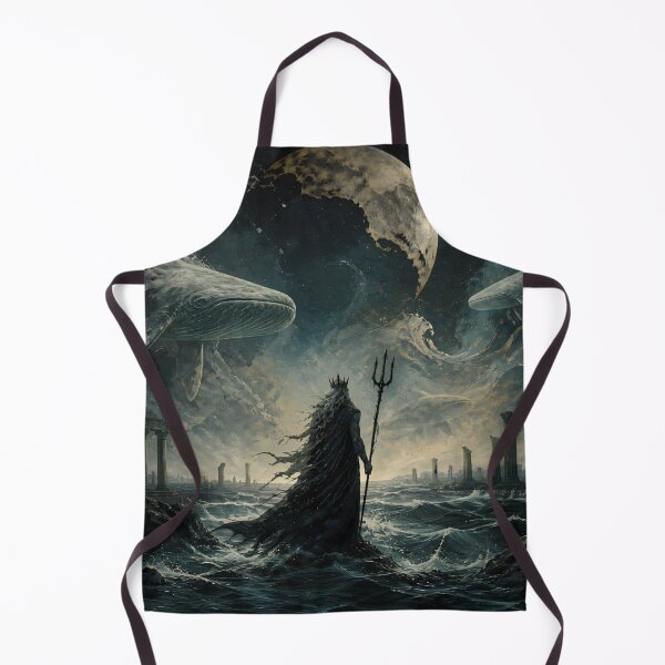 Item preview, Echoes Beneath Black Waters – Surreal Mythology Wall Art designed and sold by ArtisElec.