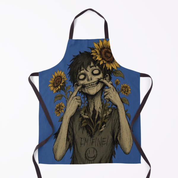 Item preview, Forced Happiness | Sunflower Zombie Botanical Horror designed and sold by Soft rot studio.