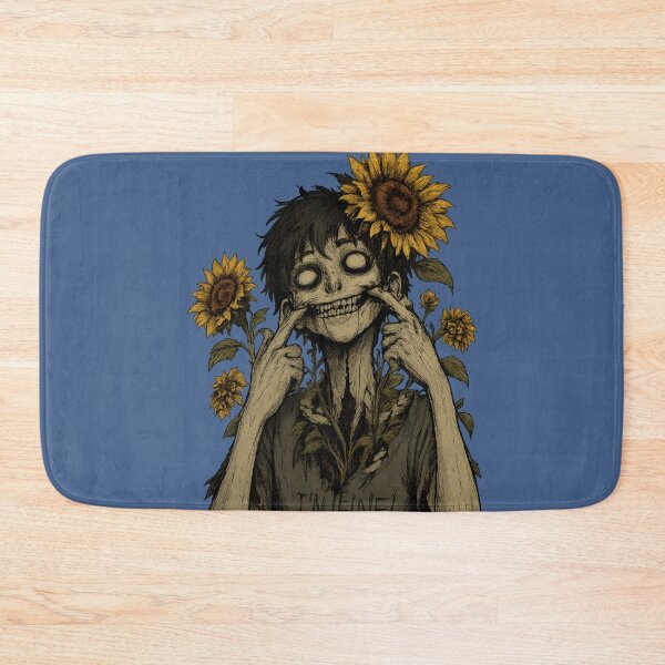 Item preview, Forced Happiness | Sunflower Zombie Botanical Horror designed and sold by Soft rot studio.
