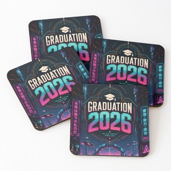 Item preview, Graduation 2026 Cyberpunk Neon Design designed and sold by KnitOfShadoF.