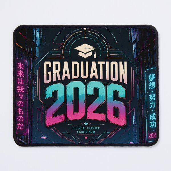 Item preview, Graduation 2026 Cyberpunk Neon Design designed and sold by KnitOfShadoF.