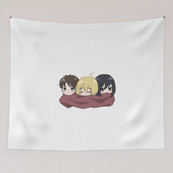 Artikelvorschau, AOT Trio Eren Mikasa Armin Schal entworfen und verkauft von Snowdog-Art.