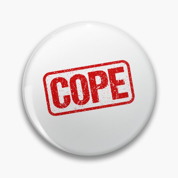 Item preview, Cope, Red Stamp Outline designed and sold by Memes N Lore .