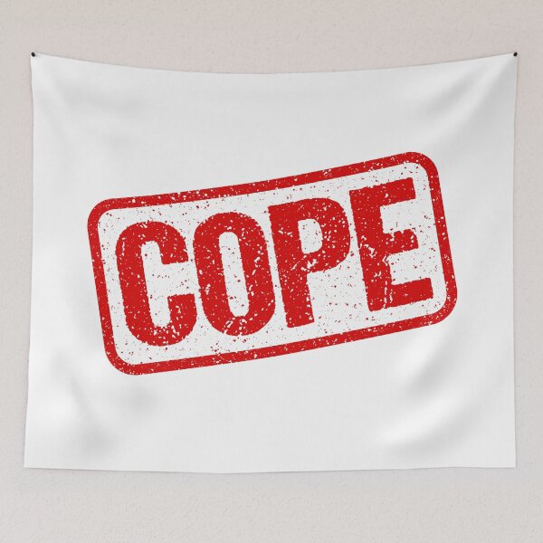 Item preview, Cope, Red Stamp Outline designed and sold by Memes N Lore .