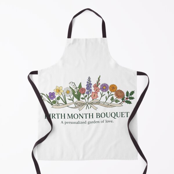 Item preview, Vintage Birth Month Flower Bouquet Illustration designed and sold by Silent Watch Threads..