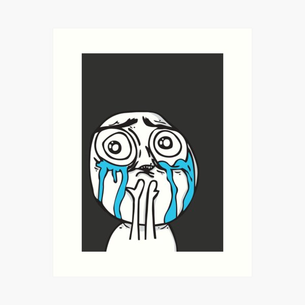 Crying meme illustration, Rage comic Drawing Internet meme Crying, troll  transparent background PNG clipart