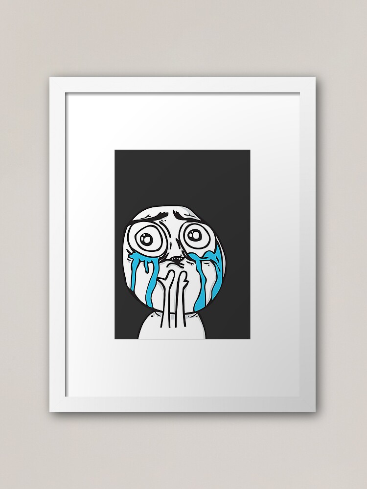 Troll Face Framed Art Print