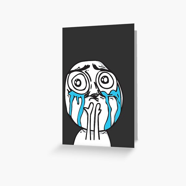 SAD TROLL FACE | Greeting Card