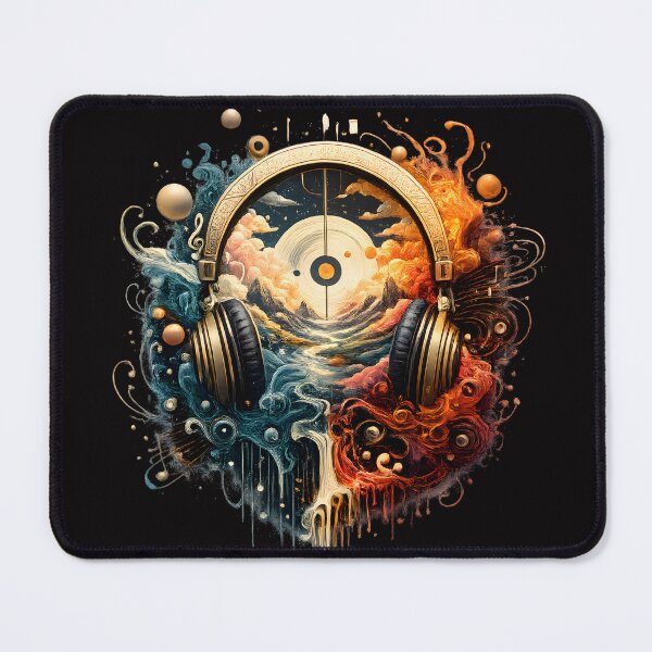 Item preview, 5D Cosmic Soundscape Headphones – Music Meets Universe | Vibrant Abstract Audio Art designed and sold by Imagetore.