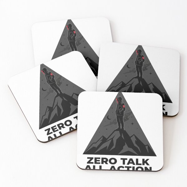 Item preview, Zero Talk All Action Motivational Streetwear Design designed and sold by No Excuses .