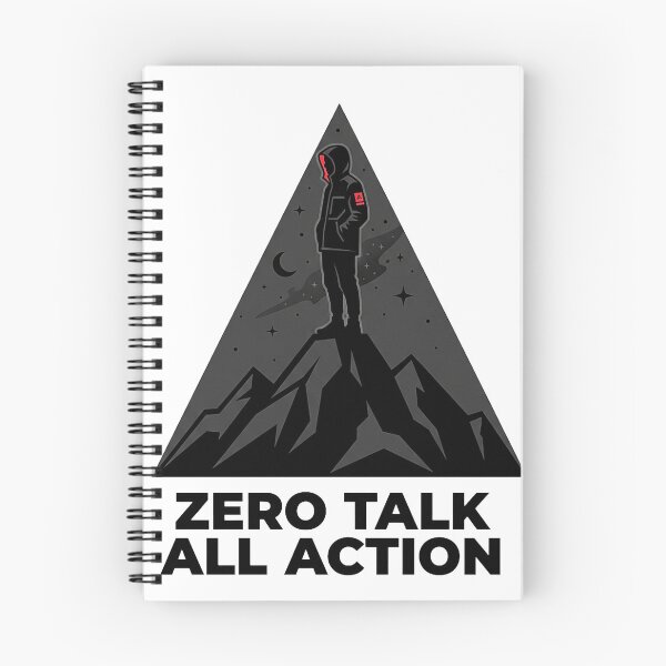 Item preview, Zero Talk All Action Motivational Streetwear Design designed and sold by No Excuses .