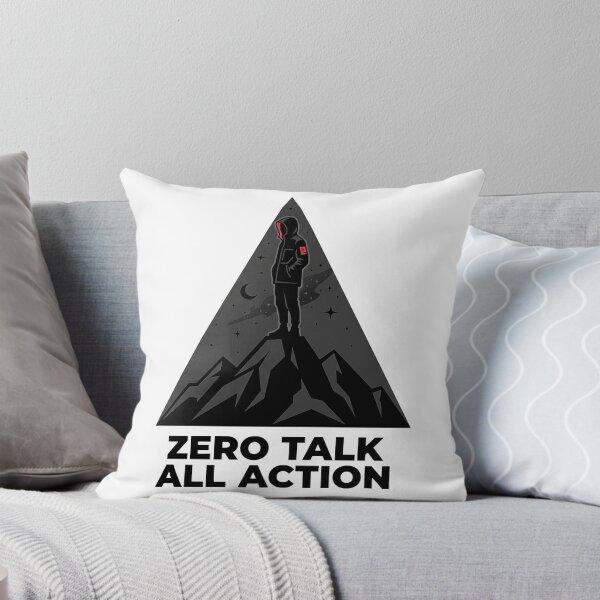 Item preview, Zero Talk All Action Motivational Streetwear Design designed and sold by No Excuses .