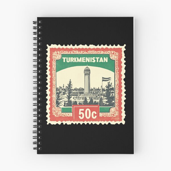 Item preview, Turkmenistan Vintage Stamp - Independence Tower designed and sold by tiigerdad.