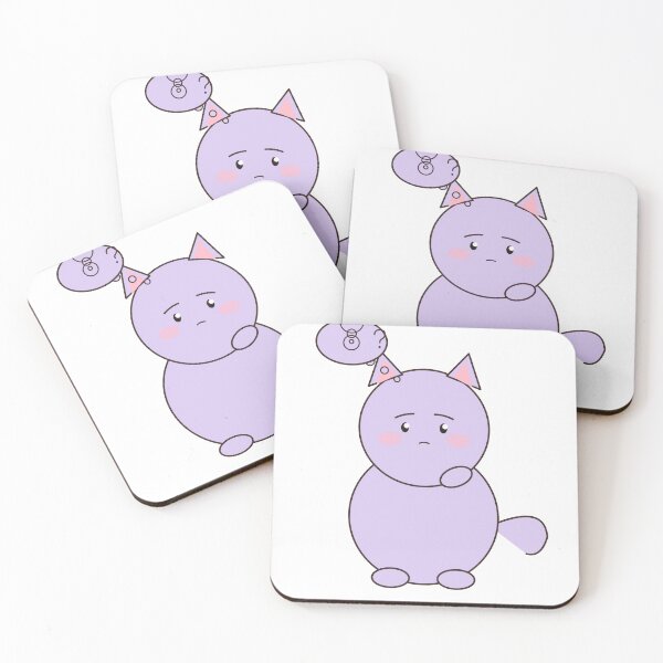 Item preview, Overthinking Cat Cute Kawaii Anxiety Sticker Gift designed and sold by MoodyKittens.