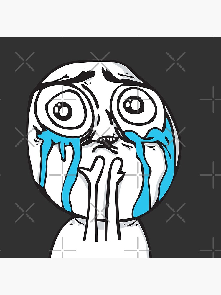 "Troll Face Cuteness Overload crying emo tears Internet memes reaction