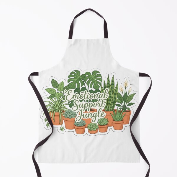 Item preview, Emotional Support Jungle Funny Plant Lover Aesthetic Sticker designed and sold by JeevanStickers.