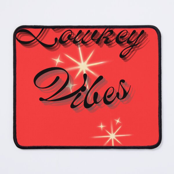 Item preview, Lowkey Vibes Sparkle Script Red Aesthetic Print designed and sold by Extremeallie.