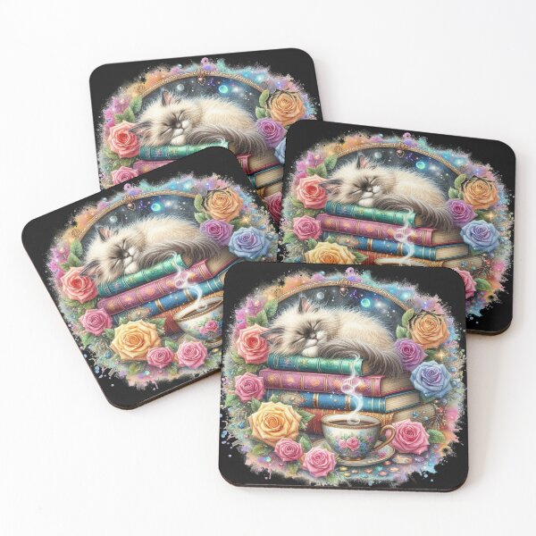 Item preview, Cozy Cat Among Books designed and sold by EdicrisR.