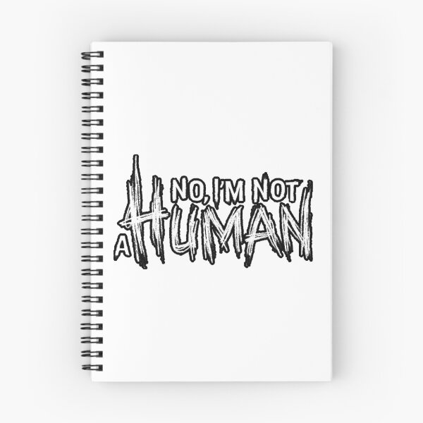 Item preview, NO IM NOT A HUMAN (INDIE HORROR VIDEO GAME LOGO) designed and sold by Python Designs .