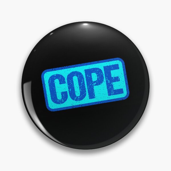Item preview, Cope, Blue Stamp Outline designed and sold by Memes N Lore .