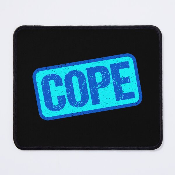 Item preview, Cope, Blue Stamp Outline designed and sold by Memes N Lore .