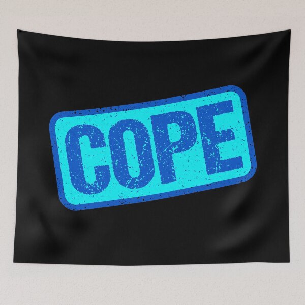 Item preview, Cope, Blue Stamp Outline designed and sold by Memes N Lore .