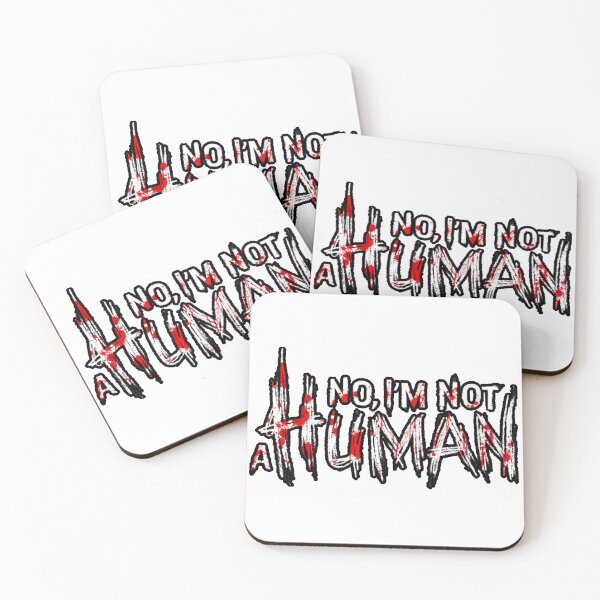 Item preview, NO IM NOT A HUMAN (INDIE HORROR VIDEO GAME LOGO 2) designed and sold by Python Designs .