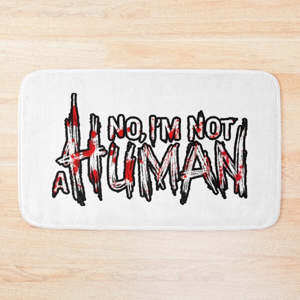 Item preview, NO IM NOT A HUMAN (INDIE HORROR VIDEO GAME LOGO 2) designed and sold by Python Designs .