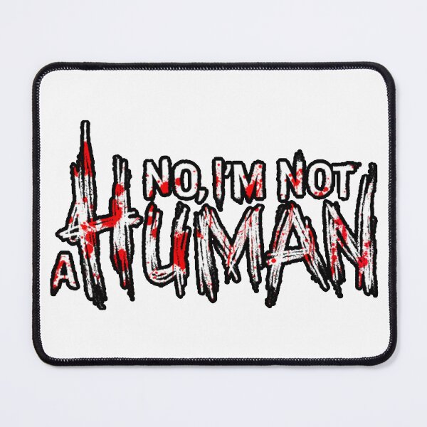Item preview, NO IM NOT A HUMAN (INDIE HORROR VIDEO GAME LOGO 2) designed and sold by Python Designs .