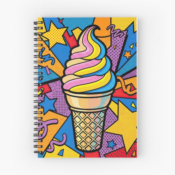 Item preview, Ice Cream Cone Pop Art Style designed and sold by Maria Dryfhout.