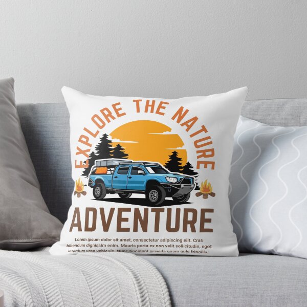 Item preview, Blue Overlanding Pickup Truck & Campfire Design designed and sold by Future Fashion 07.