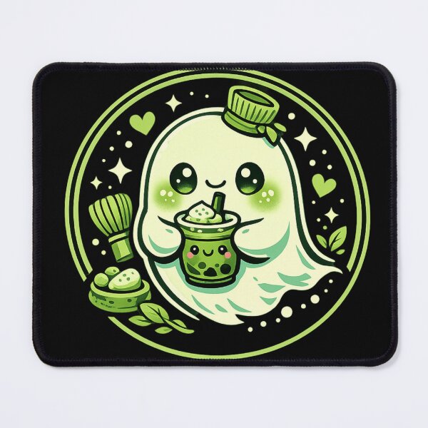 Item preview, Matcha Green Tea Kawaii Ghost  designed and sold by redsharkuk.