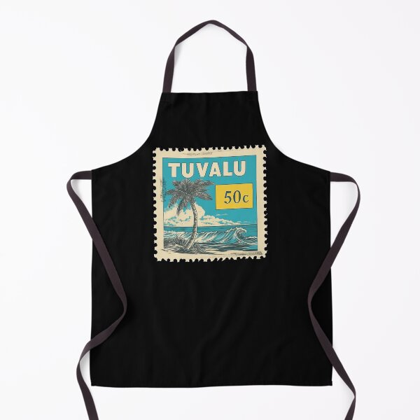 Item preview, Tuvalu Vintage Postage Stamp - Palm and Wave designed and sold by tiigerdad.