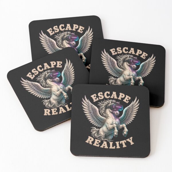 Item preview, Funny Pegasus VR Headset Gaming Exhausted Retro Graphic Tee designed and sold by Mythic Ink Studio.
