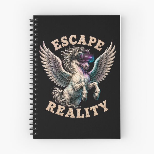 Item preview, Funny Pegasus VR Headset Gaming Exhausted Retro Graphic Tee designed and sold by Mythic Ink Studio.