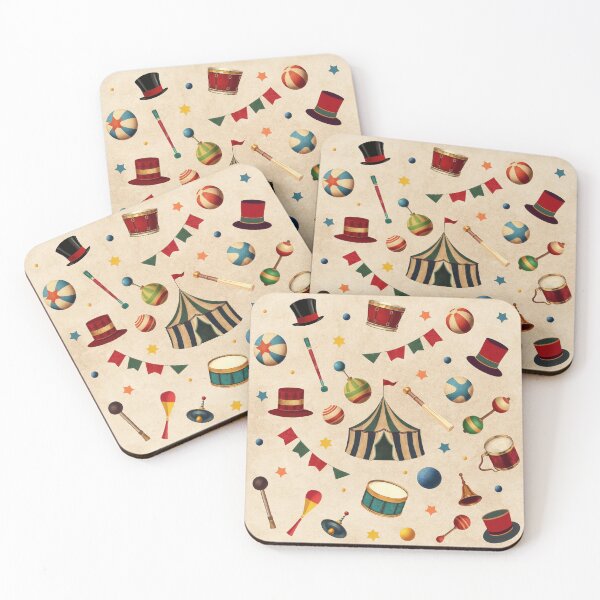 Item preview, Vintage Circus Accessories Pattern | Gift for Circus Lover designed and sold by UnhingedBird.