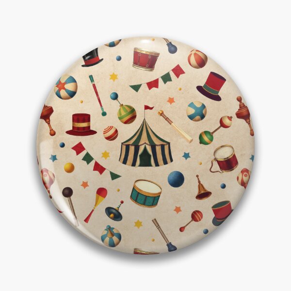 Item preview, Vintage Circus Accessories Pattern | Gift for Circus Lover designed and sold by UnhingedBird.