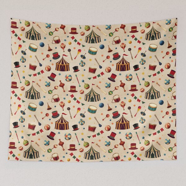 Item preview, Vintage Circus Accessories Pattern | Gift for Circus Lover designed and sold by UnhingedBird.