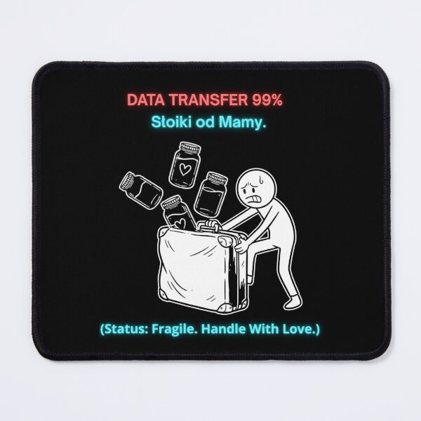 Item preview, Black DATA TRANSFER 99% Słoiki od Mamy - Funny Polinglish Polish Expat Gift designed and sold by VibePolinglish.