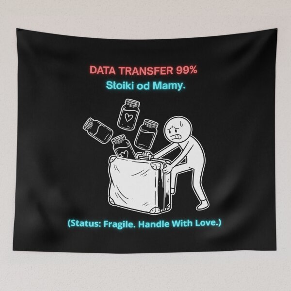 Item preview, Black DATA TRANSFER 99% Słoiki od Mamy - Funny Polinglish Polish Expat Gift designed and sold by VibePolinglish.