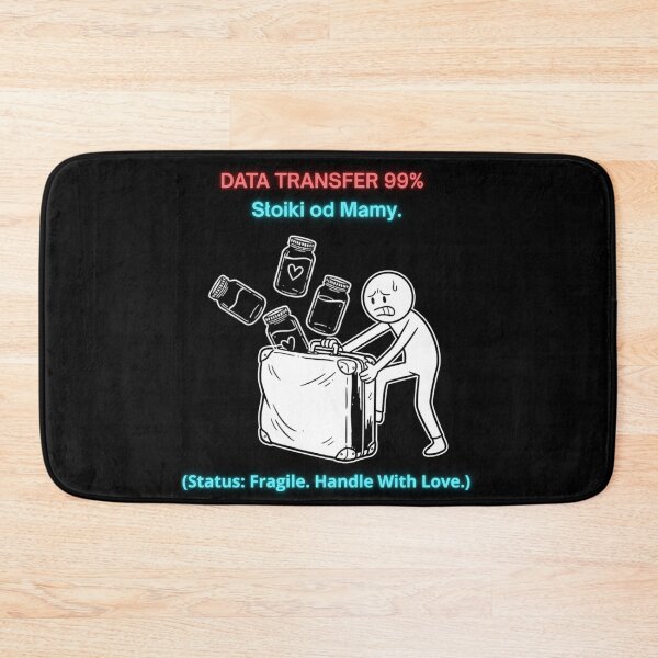 Item preview, Black DATA TRANSFER 99% Słoiki od Mamy - Funny Polinglish Polish Expat Gift designed and sold by VibePolinglish.