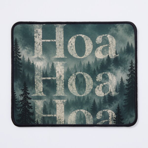 Item preview, Hoa Hoa Hoa Meme Misty Forest TITSOAK Poster designed and sold by ArcanePrintsxo.