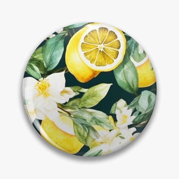 Item preview, Sicilian Lemon Pattern and Blooms Amalfi Coast Italy  designed and sold by PG Illustration.
