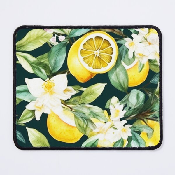 Item preview, Sicilian Lemon Pattern and Blooms Amalfi Coast Italy designed and sold by PG Illustration.