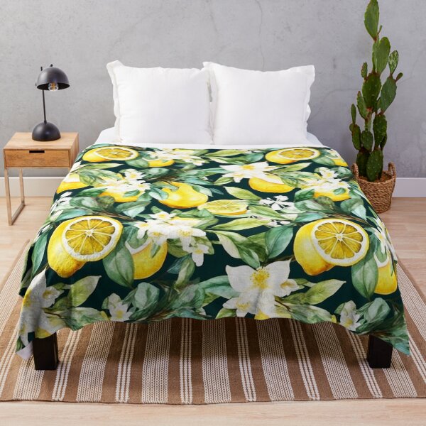 Item preview, Sicilian Lemon Pattern and Blooms Amalfi Coast Italy  designed and sold by PG Illustration.
