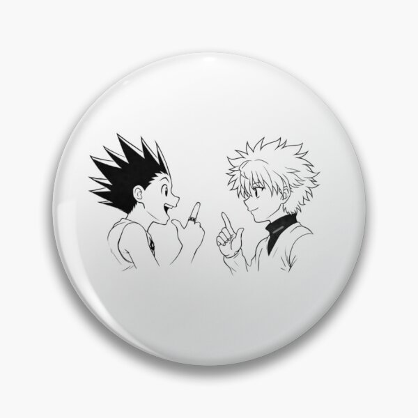 Artikelvorschau, Gon und Killua – Minimalistische Skizze entworfen und verkauft von Snowdog-Art.