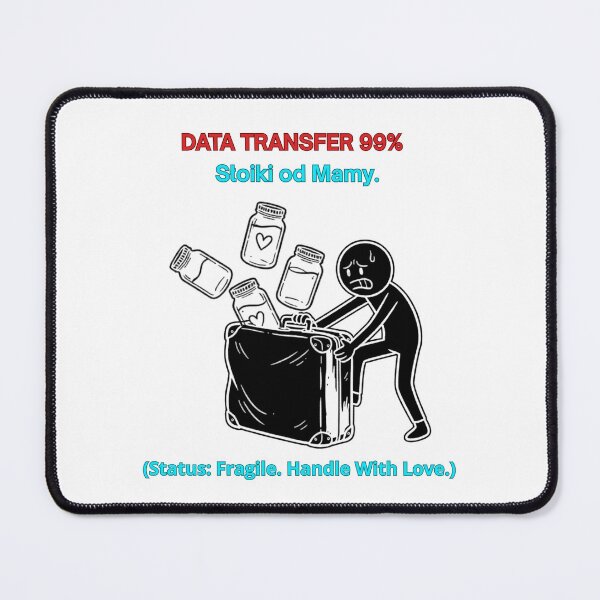 Item preview, White DATA TRANSFER 99% Słoiki od Mamy - Funny Polinglish Polish Expat Gift designed and sold by VibePolinglish.
