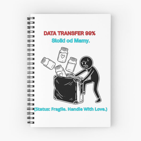 Item preview, White DATA TRANSFER 99% Słoiki od Mamy - Funny Polinglish Polish Expat Gift designed and sold by VibePolinglish.