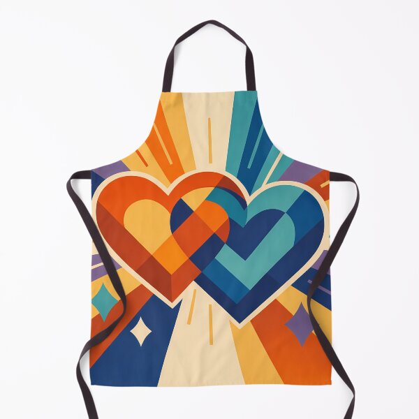 Item preview, Overlapping Geometric Hearts with Radiant Rays designed and sold by InkSmithery.